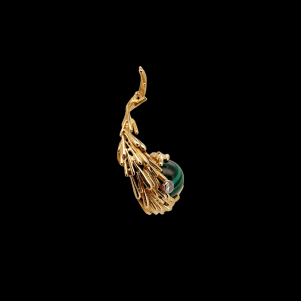 PENDENTIF GILBERT ALBERT PERLES EN OR JAUNE 750 – Image 3