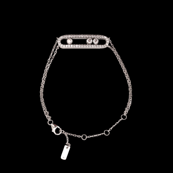 BRACELET MESSIKA COLLECTION MOVE CLASSIQUE PAVE OR GRIS 750 ET DIAMANTS – Image 2