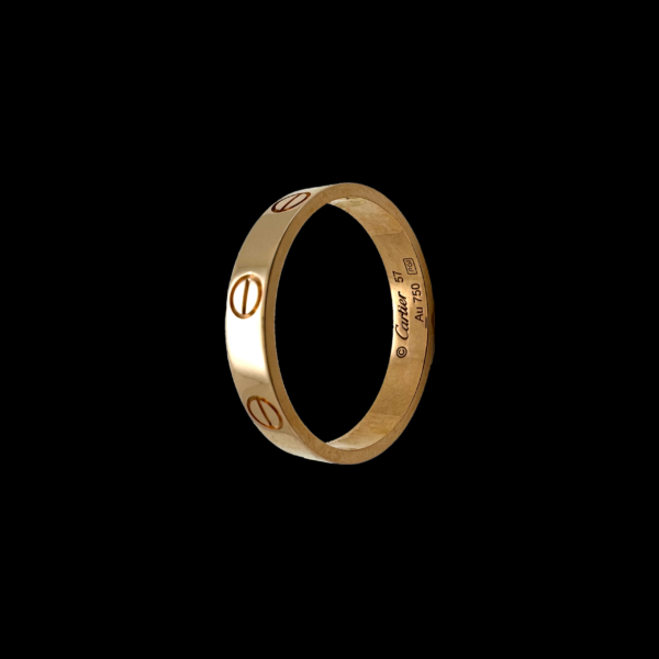 BAGUE CARTIER LOVE EN OR ROSE 750 – Image 3