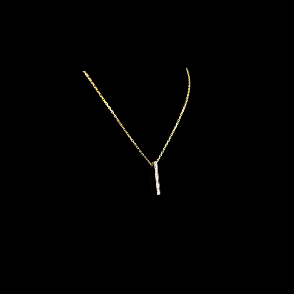 COLLIER-PENDENTIF EN OR JAUNE 750 ET DIAMANTS – Image 3