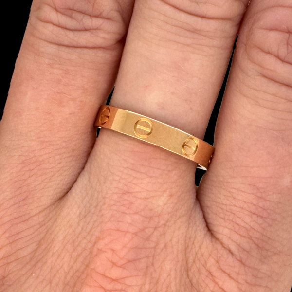 BAGUE CARTIER LOVE OR ROSE 750 – Image 4