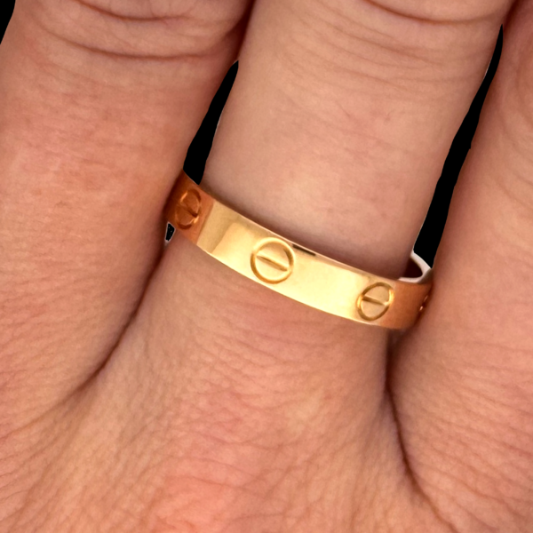 BAGUE CARTIER LOVE EN OR ROSE 750 – Image 4