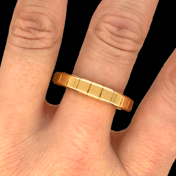 BAGUE CHOPARD ICE CUBE OR JAUNE 750 – Image 4