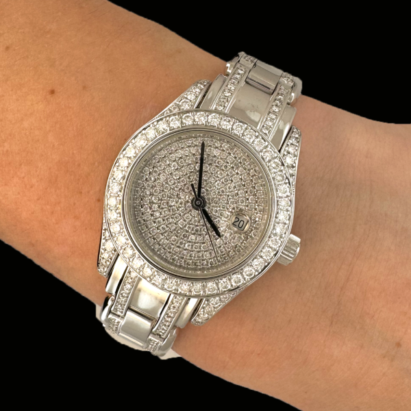 LADY OR BLANC 750 PEARLMASTER ET DIAMANTS – Image 4