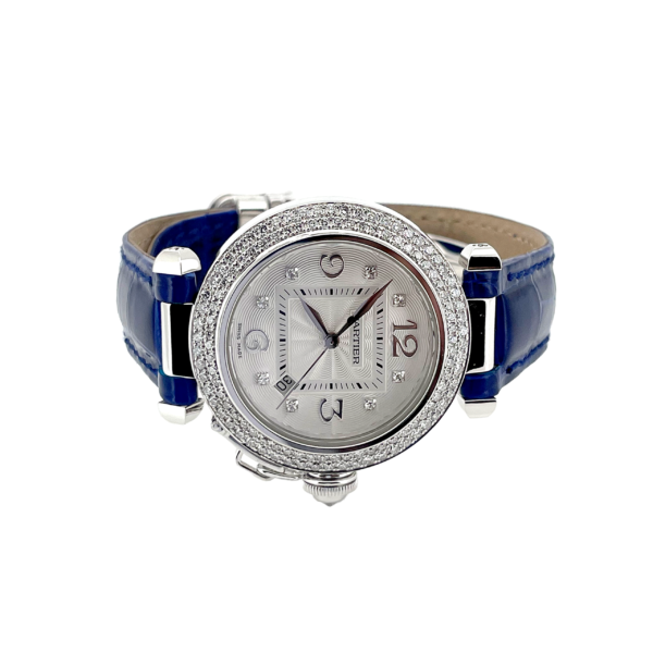 CARTIER PASHA LADY OR GRIS 750 ET DIAMANTS – Image 2