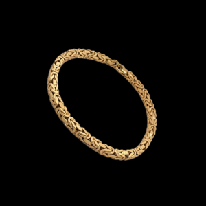 BRACELET EN OR JAUNE 750 MAILLE ROYALE
