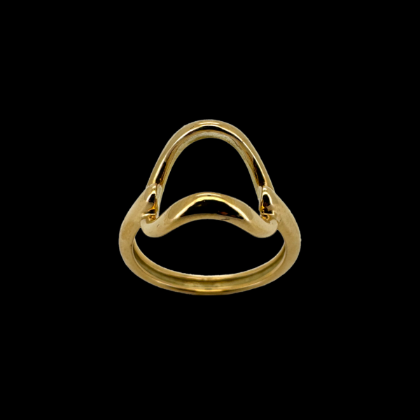 BAGUE GILBERT ALBERT PERLES EN OR JAUNE 750 – Image 3