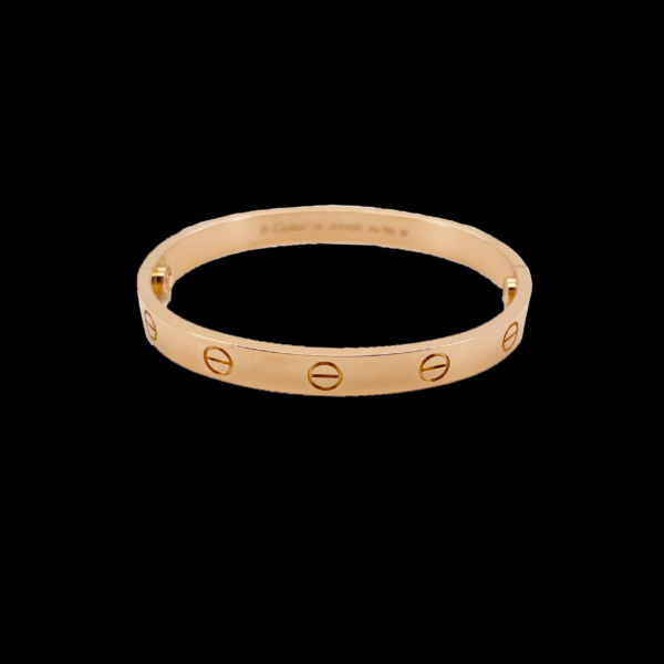 BRACELET CARTIER LOVE EN OR ROSE 18 CARATS TAILLE 16