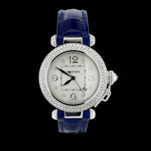 CARTIER PASHA LADY OR GRIS 750 ET DIAMANTS