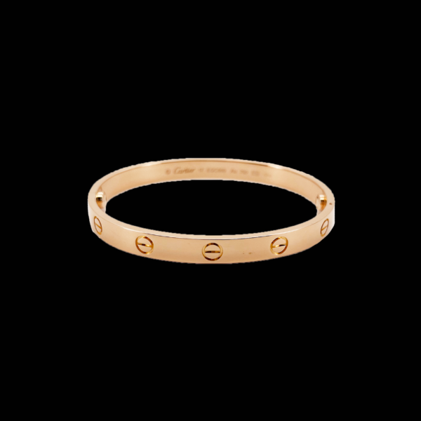 BRACELET CARTIER LOVE EN OR ROSE 18 CARATS TAILLE 17