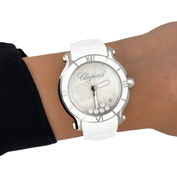 CHOPARD HAPPY SPORT EN ACIER ET DIAMANTS – Image 4