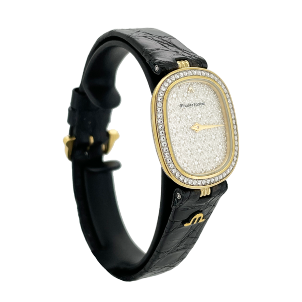 MAURICE LACROIX ELLE & LUI VINTAGE EN ACIER PLAQUE OR JAUNE. – Image 7