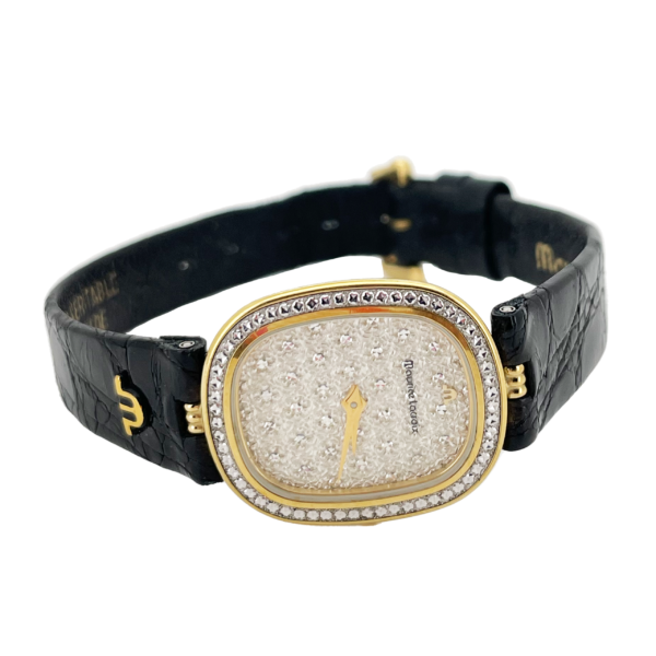 MAURICE LACROIX ELLE & LUI VINTAGE EN ACIER PLAQUE OR JAUNE. – Image 4