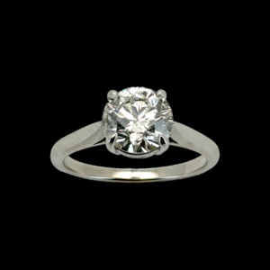 BAGUE SOLITAIRE EN PLATINE 950 DIAMANT DE 1.00CT GIA
