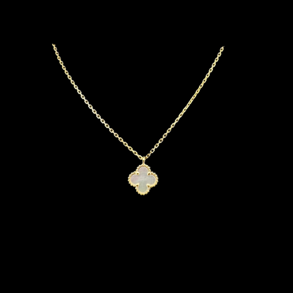 COLLIER PENDENTIF VAN CLEEF & ARPELS OR JAUNE 750 NACRE
