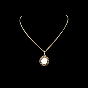 COLLIER PENDENTIF BVLGARI OR ROSE 750 NACRE