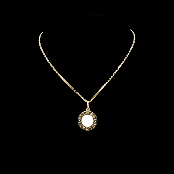 COLLIER PENDENTIF BVLGARI OR ROSE 750 NACRE