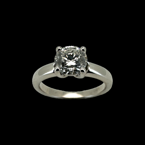 BAGUE SOLITAIRE HEAVEN CARL BUCHERER EN OR GRIS 18 CARATS