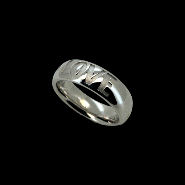BAGUE LOVE DE MEISTER EN OR GRIS 750 ET DIAMANT – Image 2