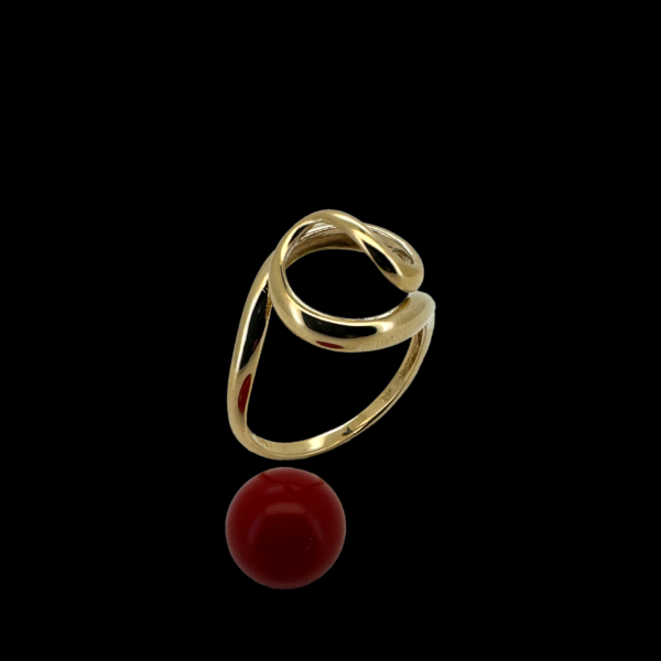 BAGUE GILBERT ALBERT 1 OR JAUNE 750 ET PERLES – Image 3
