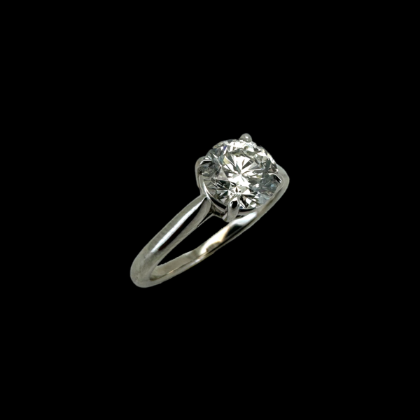 BAGUE SOLITAIRE EN PLATINE 950 DIAMANT DE 1.00CT GIA – Image 3