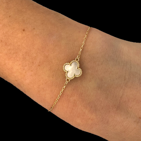 BRACELET VAN CLEEF & ARPELS SWEET ALHAMBRA OR JAUNE 750 – Image 3