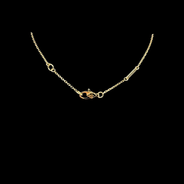 COLLIER PENDENTIF VAN CLEEF & ARPELS OR JAUNE 750 NACRE – Image 3