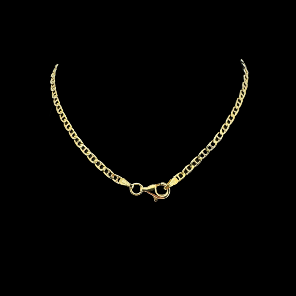 CHAINE OR JAUNE 750 MAILLE MARINE – Image 3