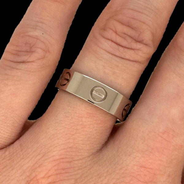 BAGUE CARTIER LOVE OR BLANC – Image 4