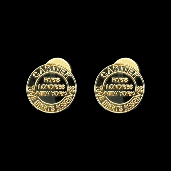 BOUTONS DE MANCHETTE CARTIER 1997 OR JAUNE 750 – Image 2