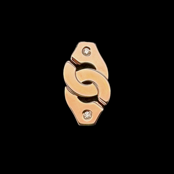 MONO BOUCLE D'OREILLE DINH VAN OR ROSE 18 CARATS