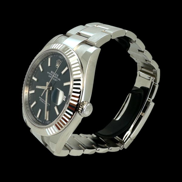ROLEX DATEJUST OYSTERSTEEL EN ACIER ET OR GRIS 41 MM – Image 2