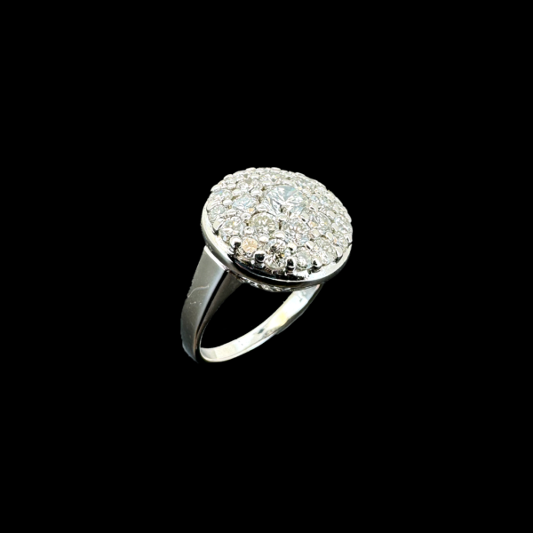 BAGUE RONDE EN PLATINE 950 DIAMANTS – Image 2