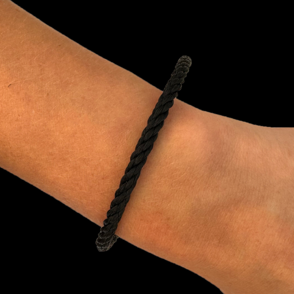 BRACELET FRED CORDERIE PVD NOIR – Image 2