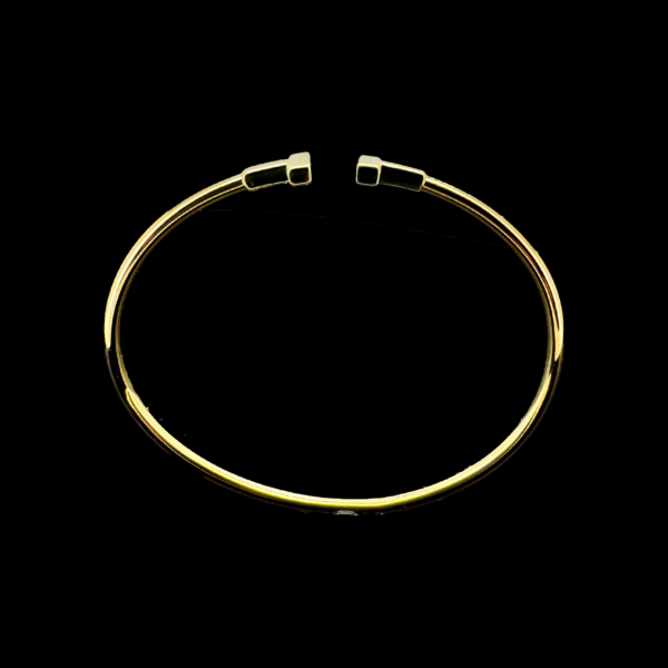 BRACELET TIFFANY "T" ÉTROIT WIRE OR JAUNE 18 CARATS – Image 2