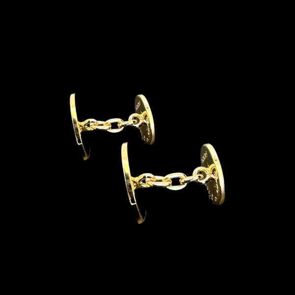 BOUTONS DE MANCHETTE CARTIER 1997 OR JAUNE 750 – Image 3