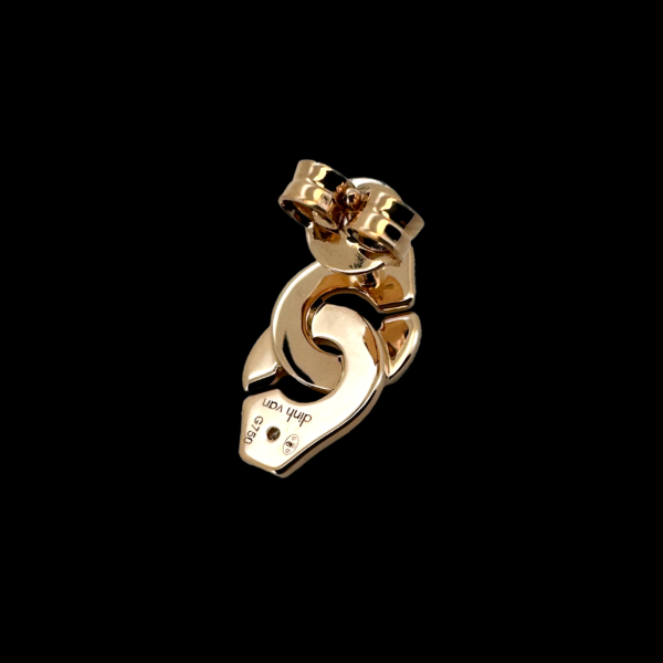 MONO BOUCLE D'OREILLE DINH VAN OR ROSE 18 CARATS – Image 2