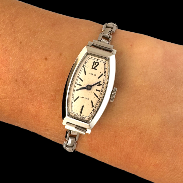 MONTRE ROLEX LADY VINTAGE ART NOUVEAU ACIER – Image 3