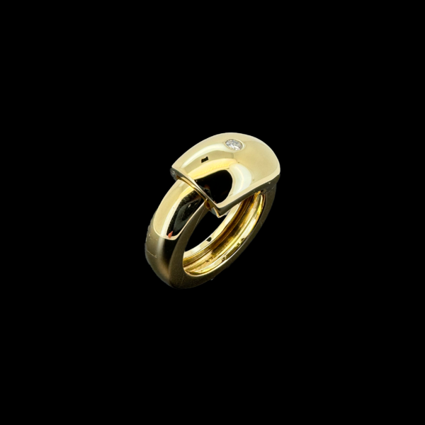 BAGUE PIAGET POSSESSION OR JAUNE 750 DIAMANT – Image 3