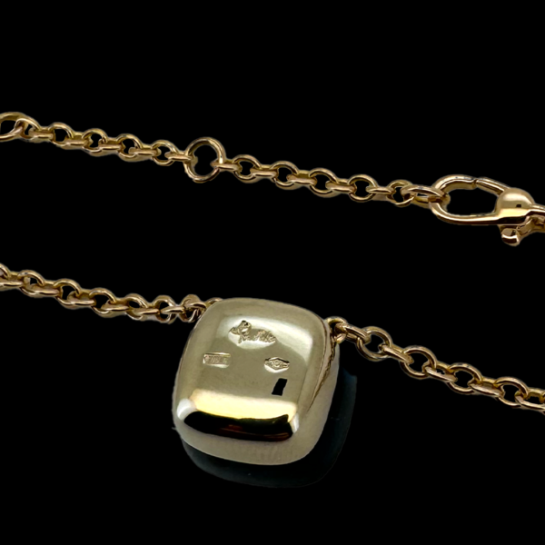 COLLIER POMELLATO PENDENTIF TOPAZE BLEU OR ROSE 18 CARATS – Image 4