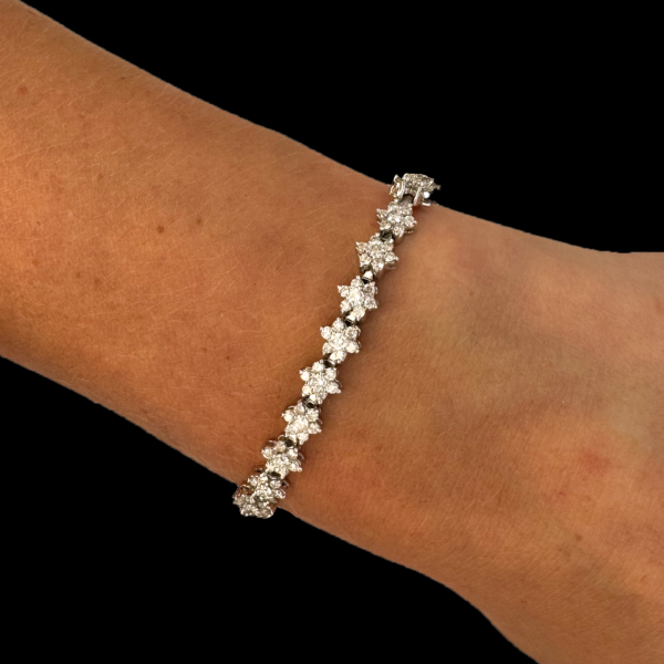 BRACELET TENNIS OR GRIS 750 SERTI DE DIAMANTS – Image 3