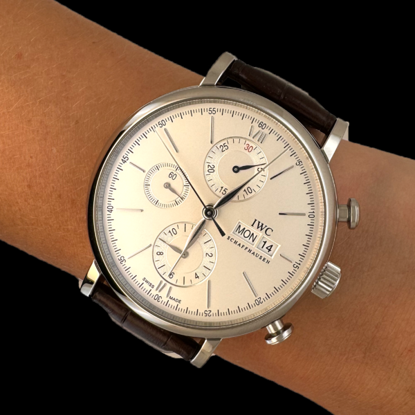 MONTRE IWC PORTOFINO CHRONOGRAPHE ACIER 42MM – Image 4