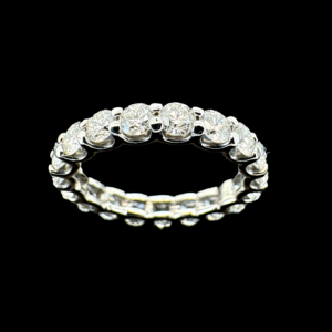 Bague Tour Complet en Or Gris 750