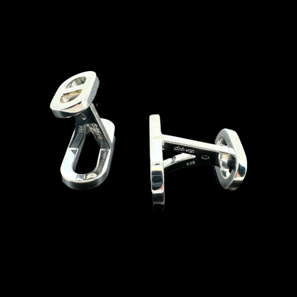 BOUTONS DE MANCHETTES DINH VAN MAILLON XL ARGENT 925