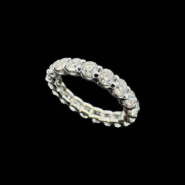 Bague Tour Complet en Or Gris 750 – Image 2