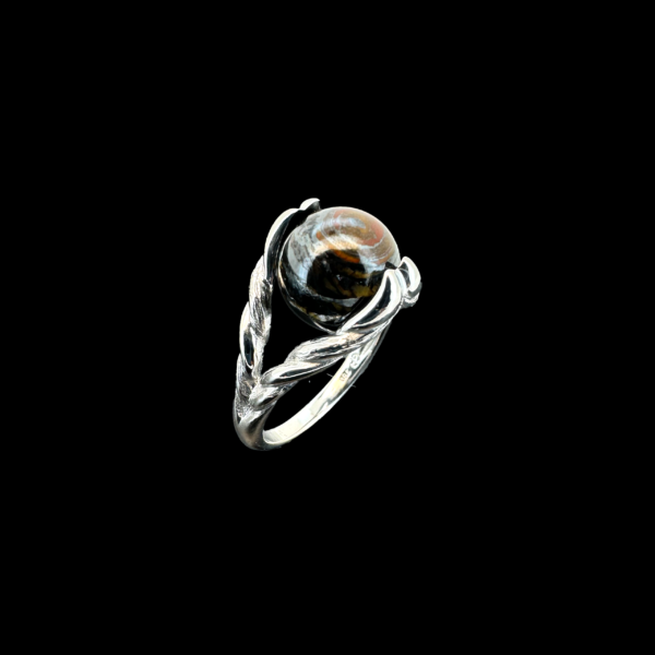BAGUE GILBERT ALBERT OR BLANC 18 CARATS – Image 3