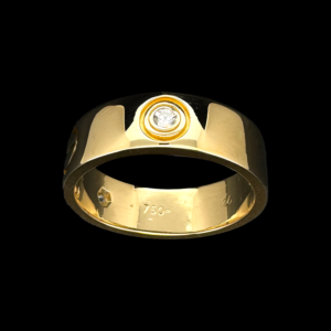BAGUE CARTIER LOVE DIAMANTS OR JAUNE 750