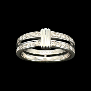 BAGUE MAUBOUSSIN ALLIANCE OR BLANC 750