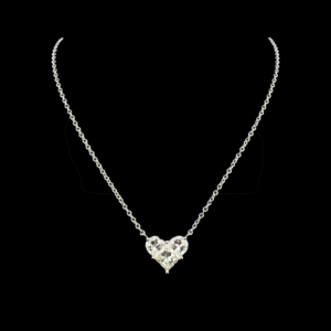 PARURE DE LA MAISON BUNTER COLLECTION LOVE OR GRIS 750 DIAMANTS
