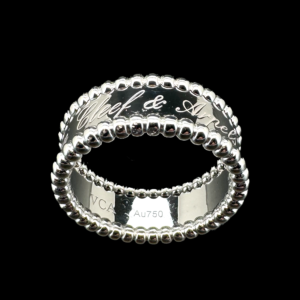 BAGUE VAN CLEEF & ARPELS PERLÉE SIGNATURE OR GRIS 750